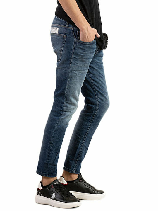 Cover Jeans Ανδρικό Παντελόνι Τζιν σε Slim Εφαρμογή Μπλε