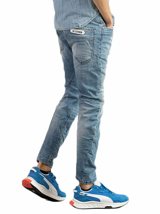 Cover Jeans Men's Jeans Pants in Loose Fit Blue