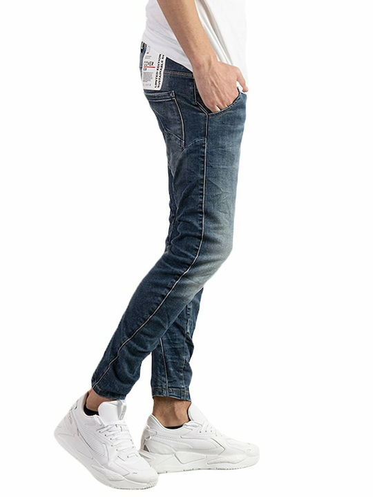 Cover Jeans Herren Jeanshose in Skinny Fit Marineblau