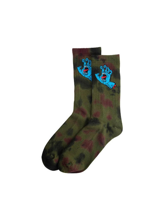 Santa Cruz SCREAMING HAND Christmas Socks Black