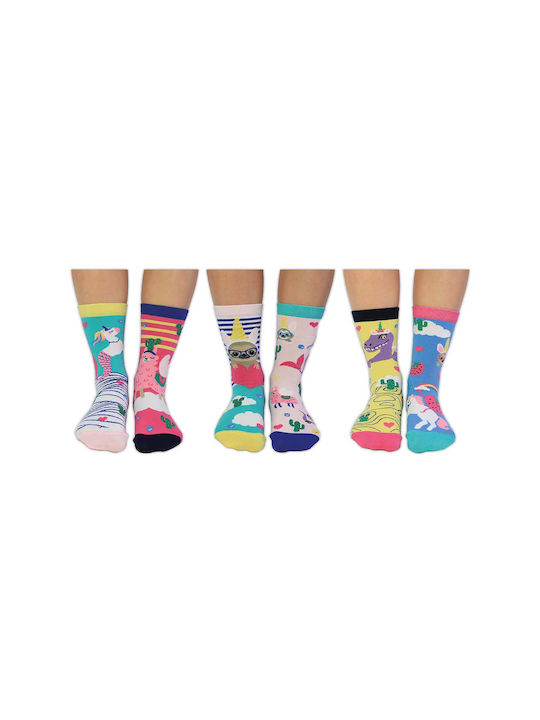 United Odd Socks Γυναικείες Κάλτσες Πολύχρωμες 3 Pack