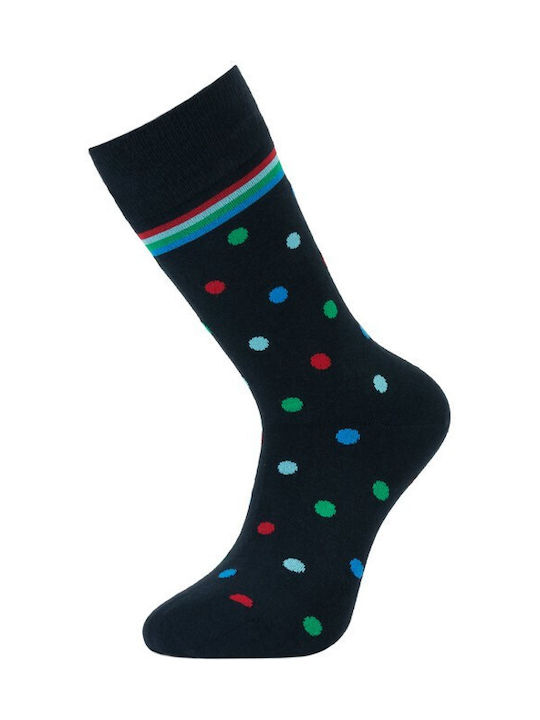 Dundar Men's Patterned Socks Black-Pua