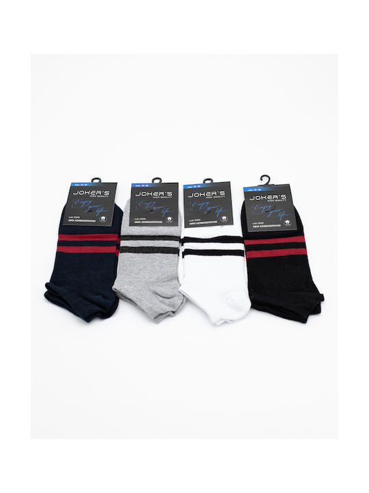 Jokers Herren Einfarbige Socken Multicoloured with Stripes 4Pack