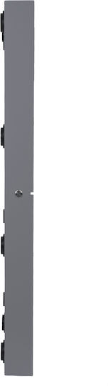 GloboStar Makeup Mirror Wall Mirror with Gray Wooden Frame & LED Lighting 90x60cm 1pcs