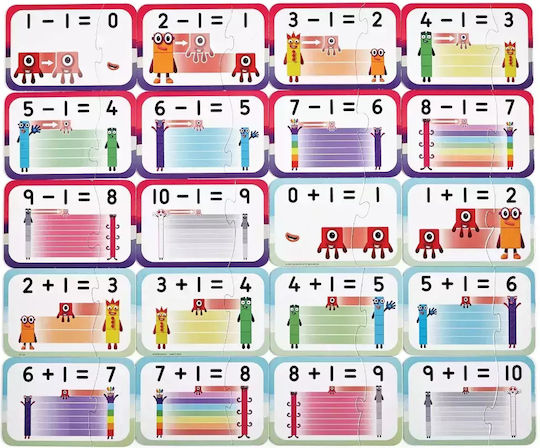 Learning Resources Numberblocks Αριθμοκυβάκια Πρόσθεση & Αφαίρεση Παζλ Joc Educațional de Cunoștințe pentru 3+ ani Ani