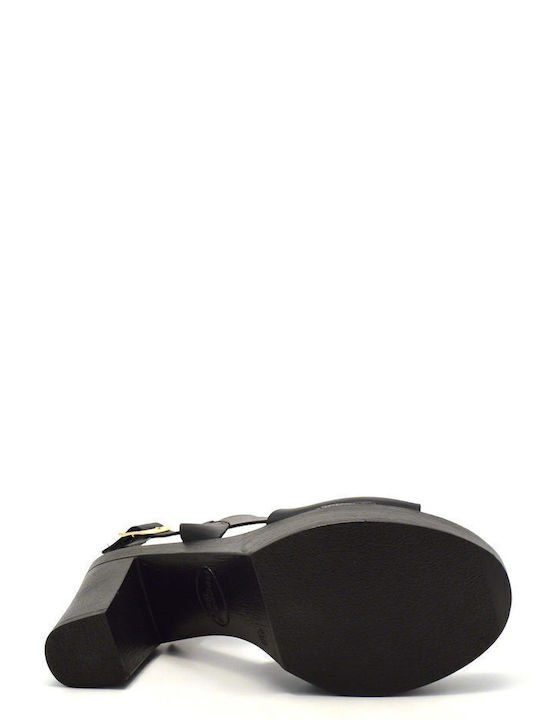 Leather Sandals Black