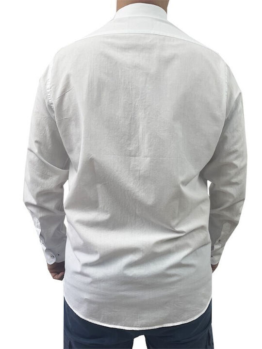 Dors Men's Shirt Long Sleeve Cotton White