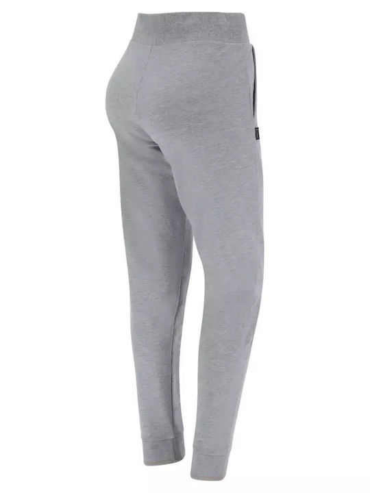 Παντελόνι Φόρμας με Λάστιχο Fleece Γκρι