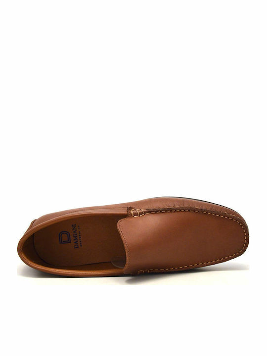 Men's Leather Boat Shoes Cognac