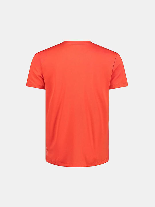 CMP Herren Sport T-Shirt Kurzarm Rot
