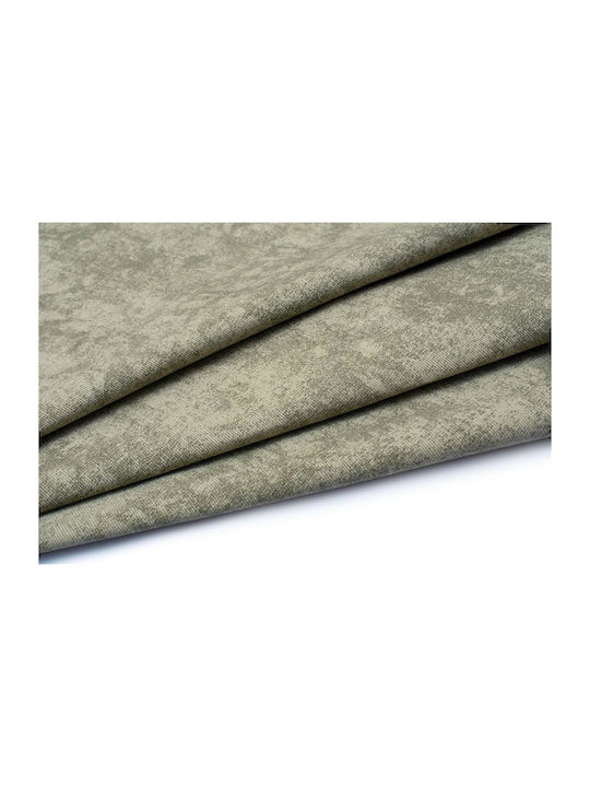 Dimcol Panama Shadow Cotton & Polyester Stain Resistant Tablecloth Runner Olive 40x180cm