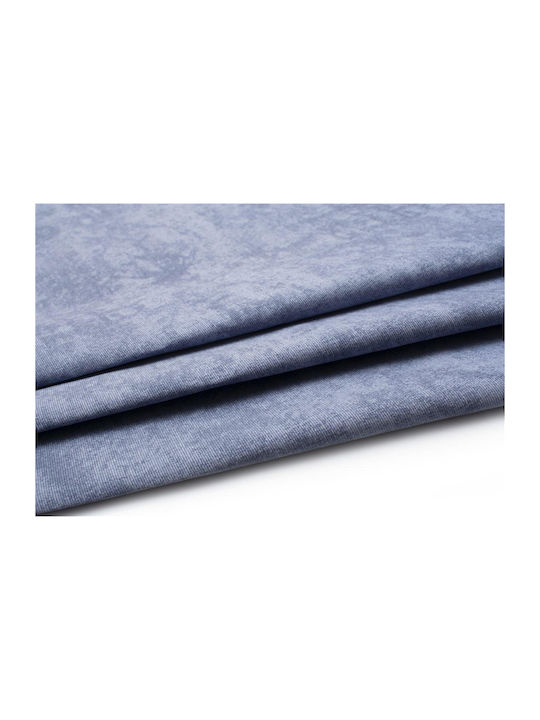 Dimcol Τραπεζομάντηλο Αλέκιαστο Σετ 2τμχ Panama Shadow Sky Blue 140x220εκ.