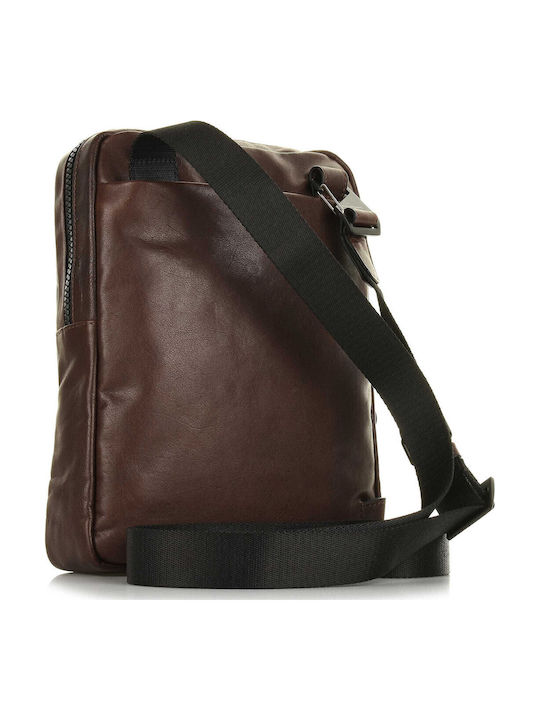 Leder Herrentasche Schulter / Crossbody Braun