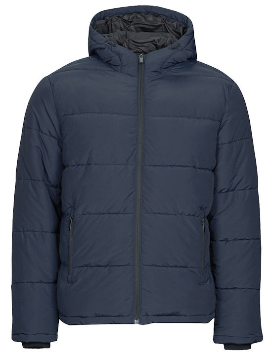 Χειμωνιάτικο Μπουφάν Puffer Navy Μπλε