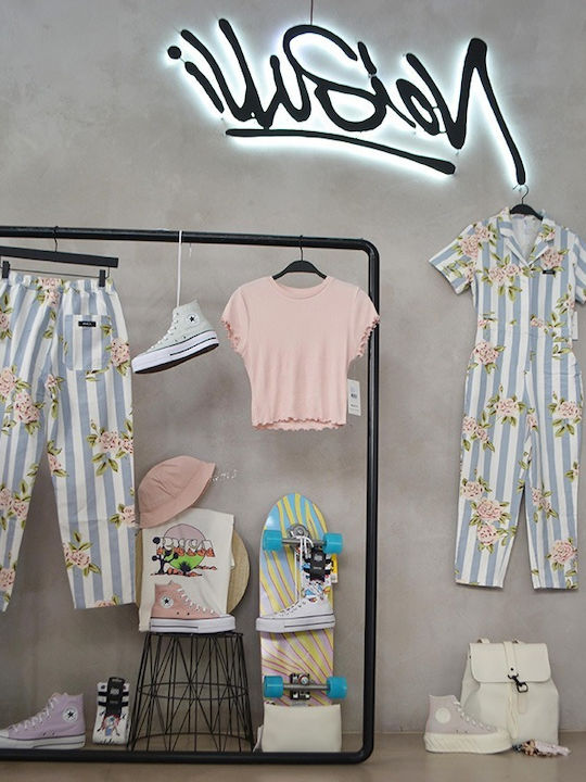 RVCA Frauen Rattangeflecht Hut Eimer Rosa