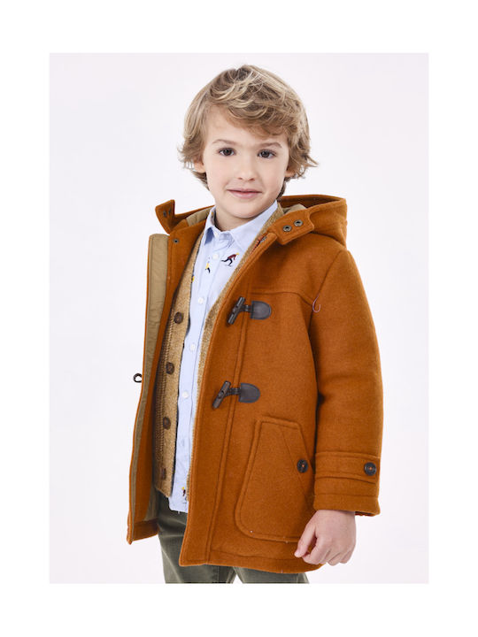 Mayoral Montgomery Boys Parka Brown with Ηood