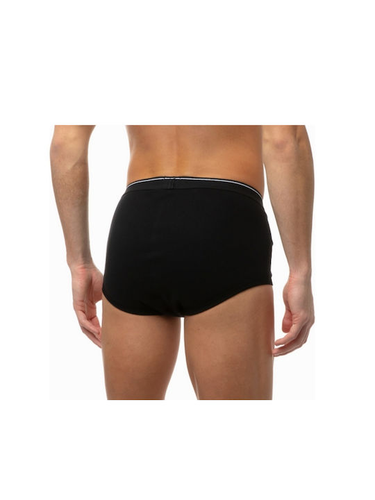 Men's briefs black with opening on the side