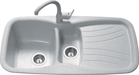Sanitec Classic 309 Ένθετος Αριστερός από Συνθετικό Γρανίτη Μ97xΠ51cm