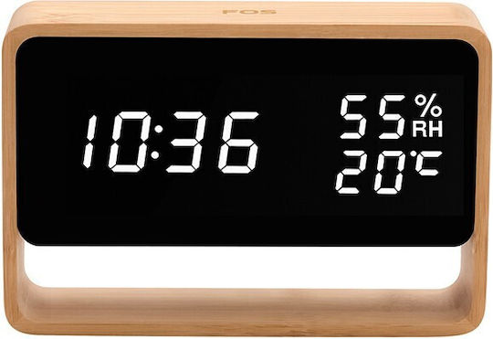 Life Fos Bamboo Tisch-Digitaluhr mit Wecker 221-0359 Life Fos Bamboo Tisch-Digitaluhr mit Wecker 221-0359