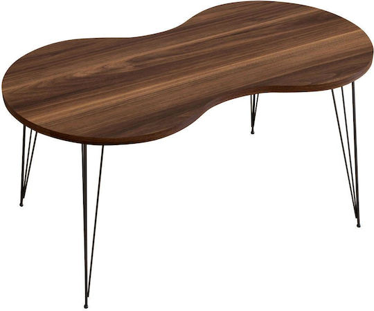 Oval Zentral Kaffeetisch Sade Holz Nussbaum M90xB41xH40cm