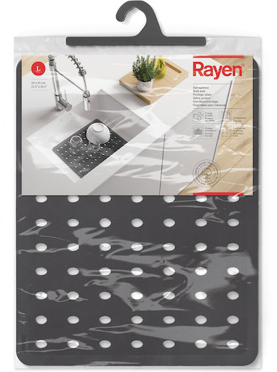 Rayen Geschirrabtropfer & Abtropfgitter Kunststoff Graue Trocknungsfläche 41x32cm