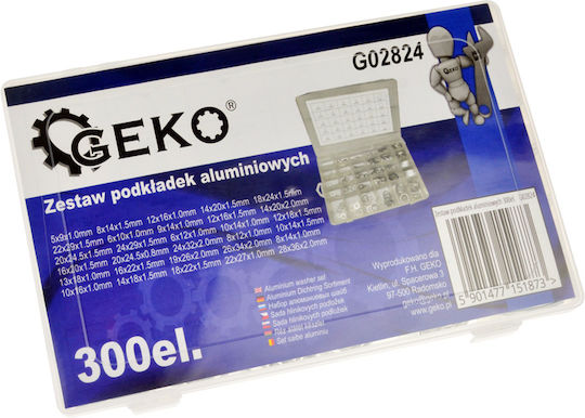 Geko Σετ Κασετίνα με Ροδέλες 300τμχ