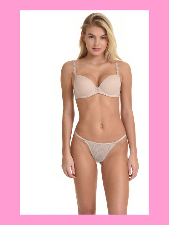 Miss Rosy Damen Zeichenfolge Beige