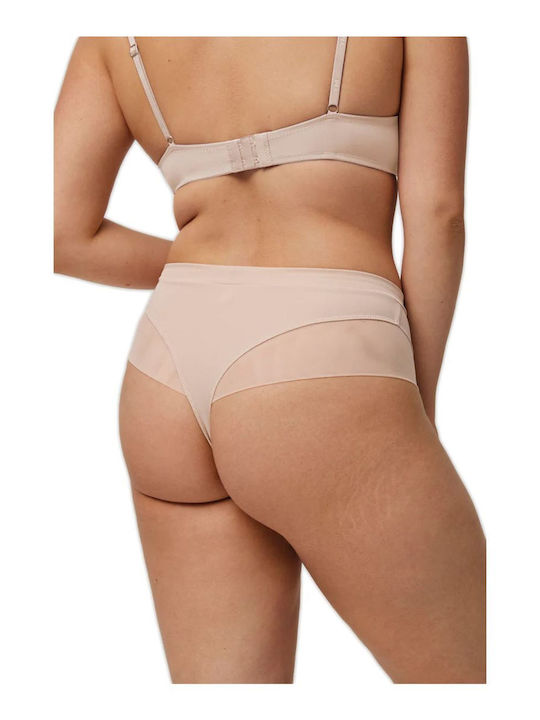 Ysabel Mora High-waisted Women's String Beige