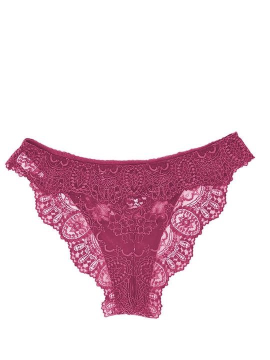 Leilieve Women's Brazil with Lace Fuchsia