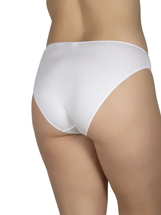 A.A UNDERWEAR Tai Βαμβακερά Γυναικεία Slip MultiPack χωρίς Ραφές Λευκά