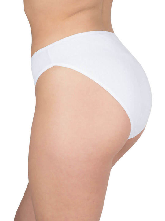 Βαμβακερά Damen Slip MultiPack Weiß