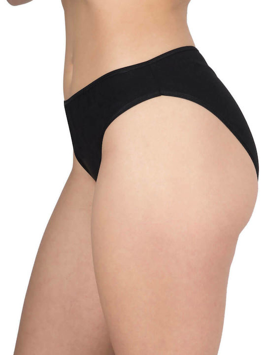 A.A UNDERWEAR Tai Plus Baumwolle Damen Slip MultiPack Schwarz