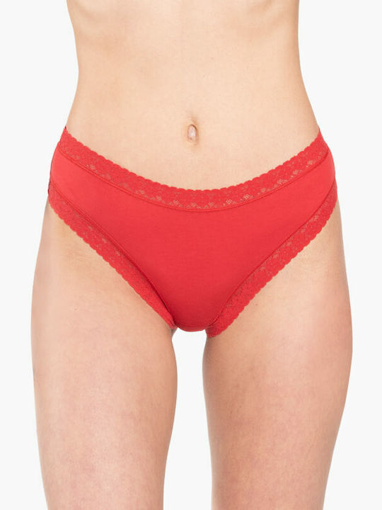 Plus Γυναικεία Slip 3Pack με Δαντέλα Μαύρα