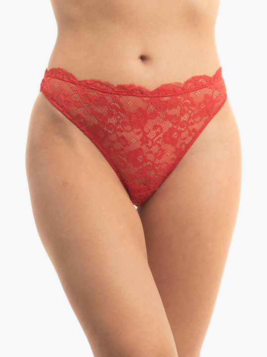 Women's String 2Pack with Lace Navy Blue