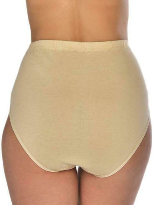 Talie înaltă Femeie Slip Bej
