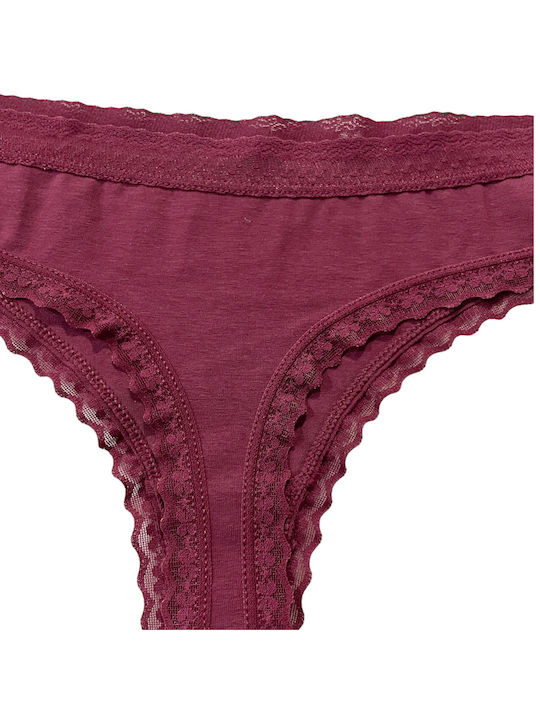 Beyounger Cotton Women's String MultiPack Pink