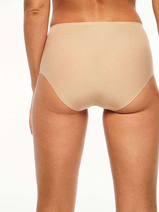 Promise Hohe Taille Damen Slip 2Pack Nahtlos Beige