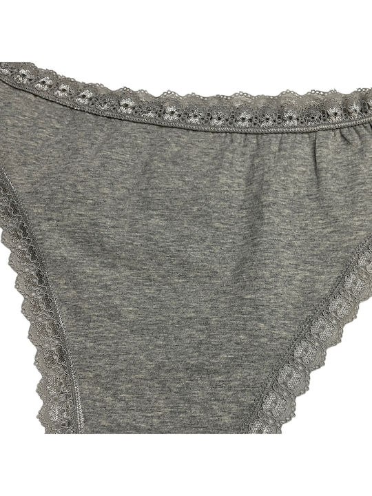 Women's Brazil with Lace Gray