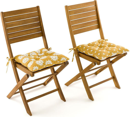 La Redoute Interieurs Waterproof Възглавница за Градински Стол Жълт 40x40см.
