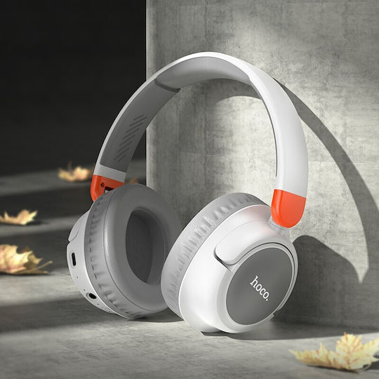 Hoco W43 Adventure Fără fir / Cu fir On Ear Căști cu Radio cu 25 ore de Funcționare Albe