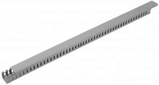 Dabler Cable Channel with Perforated Stand made of Plastic Gray Set of 2pcs 2m
