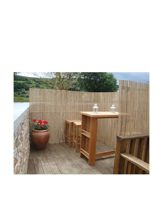 Ecoshadow Bambuszaun Mit Ganzes Schilf Holz 1x5m