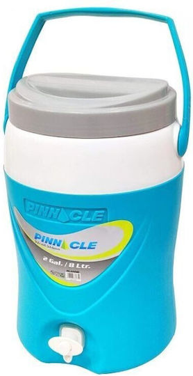 Pinnacle Platino Container with Faucet Thermos Bottle Plastic 8lt Orange