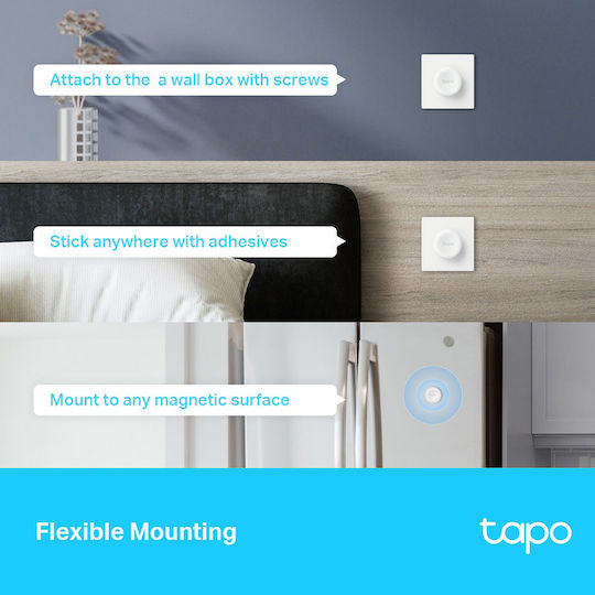 TP-LINK Wall Mounted Dimmer Switch with LED Touch Frame in White Colour