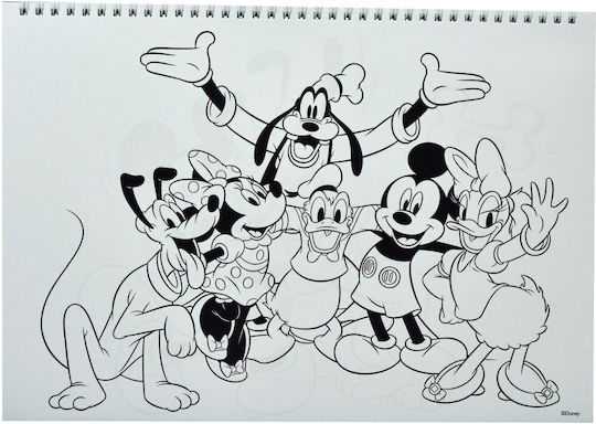 Gim Блок За Рисуване Mickey C4 (22,9 x 32,4 см)