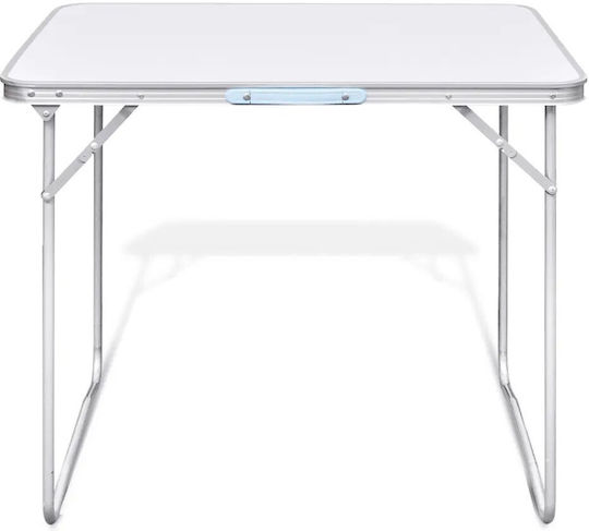 Ankor Table Metal for Camping Foldable 50x60x70cm Gray