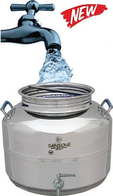 Sansone Stainless Steel Container Europa with Screw Lid 20lt