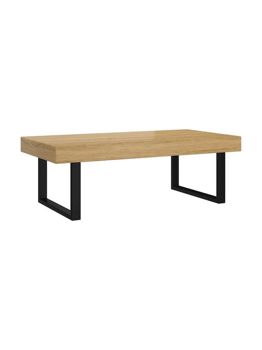 Rectangular Coffee Table Wooden Beige L120xW60xH40cm