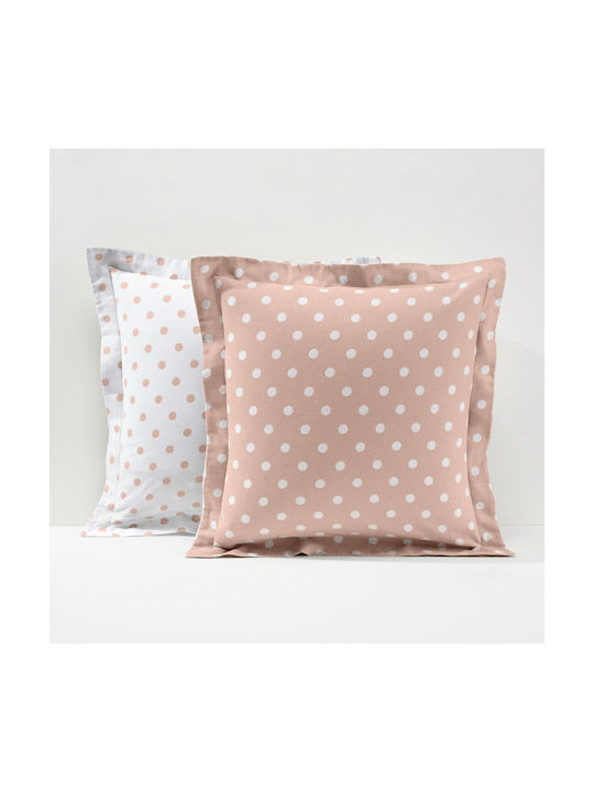 La Redoute Interieurs Față de Pernă Flanel Oxford Roz 50x70cm.