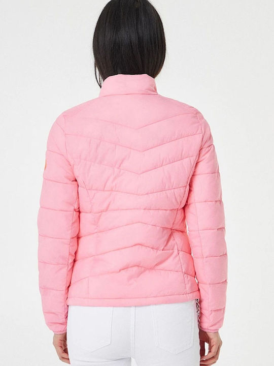 BSB Women's Short Puffer Jacket for Spring or Autumn Marshmallow
